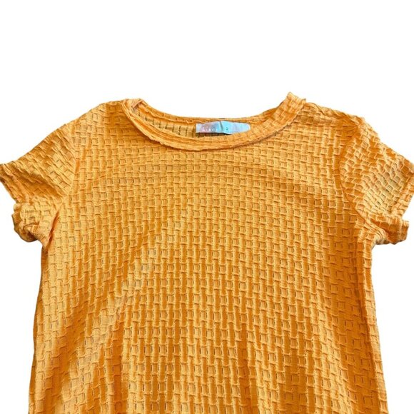 Free People Beach Orange Short Sleeve Stretch Dress Swim Coverup Size XS NWT - Picture 2 of 11